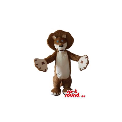 Lion Alex cartoon character Mascot costume fancy dress - SpotSound Mascots in Canada / US ...