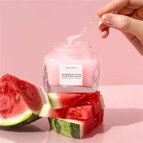 Watermelon + AHA Glow Sleeping Mask - Glow Recipe | Sephora | Watermelon glow sleeping mask ...