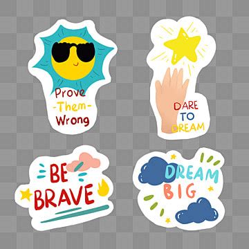 Motivational Stickers For Students PNG Transparent Images Free Download ...