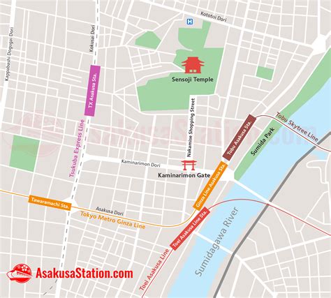 Asakusa Stations Map – Finding Your Way – Asakusa Station