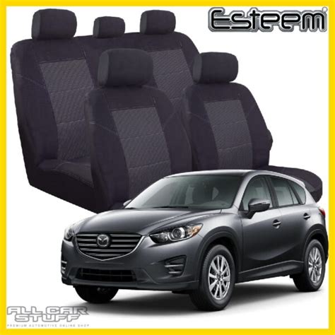 Mazda CX-5 Seat Covers (KE) - Black Esteem Fabric - All Car Stuff