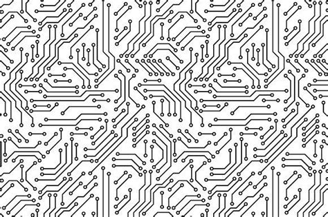 Print circuit board seamless pattern | Printed circuit board, Circuit board design, Electronics ...