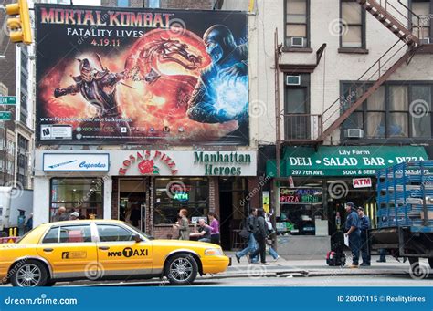 Street Scene & Billboard In New York City Editorial Image - Image: 20007115