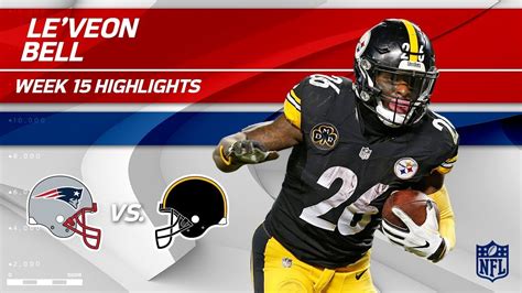 Le'Veon Bell Highlights | Patriots vs. Steelers | NFL Wk 15 Player ...