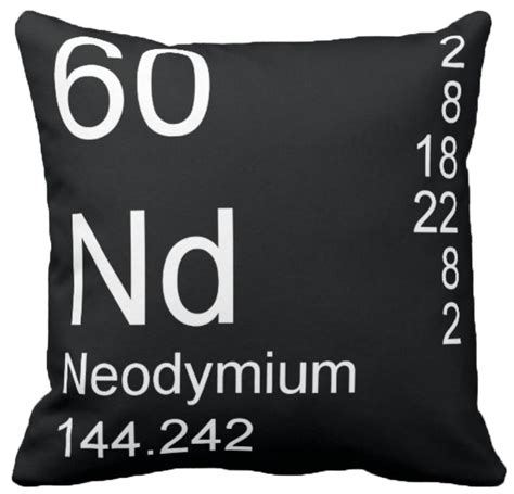 Neodymium Element Pillow in a Modern Design - ELEMENT PILLOWS