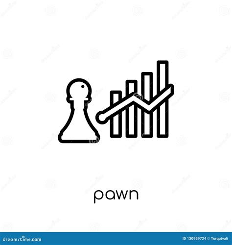 Pawn icon from collection. stock vector. Illustration of sign - 130959724