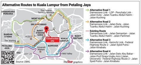 Road closure, traffic diversion on Damansara link