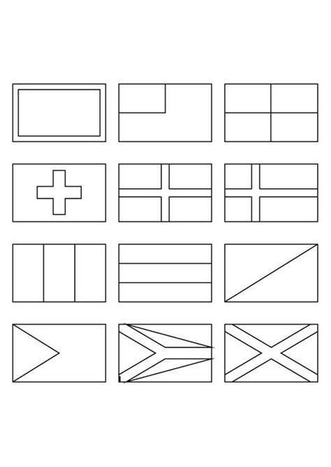 national flags | Flag coloring pages, Flag printable, Coloring pages for kids