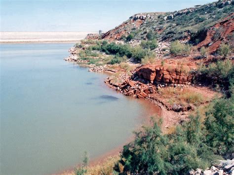 Cliffs near Sanford Dam: Lake Meredith National Recreation Area, Texas