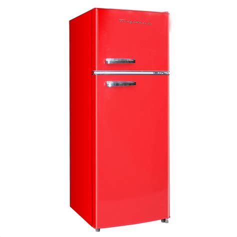 Frigidaire 7.5 Cu. Ft. Retro Top Freezer Refrigerator, Red, EFR753 - Walmart.com