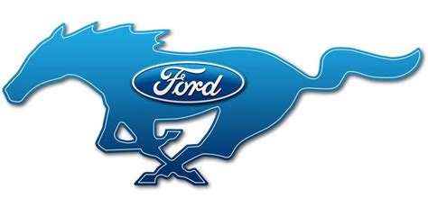 Ford Mustang Blue Logo Wall Décor | Logo wall, Blue wall art, Blue logo