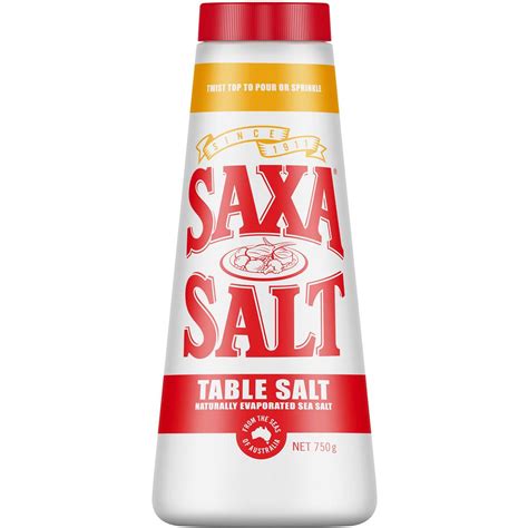 Saxa Table Salt Drum 750g | Woolworths