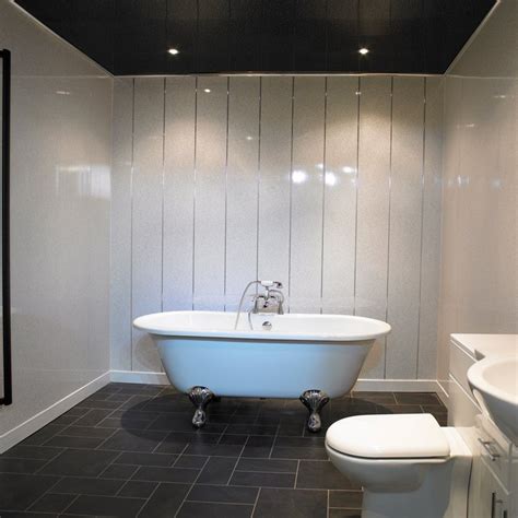 White Sparkle Bathroom Cladding Panels - Bathroom Cladding Direct