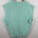 Vintage 80s Women's Sweater Vest Size L Aqua Cheryl - Etsy