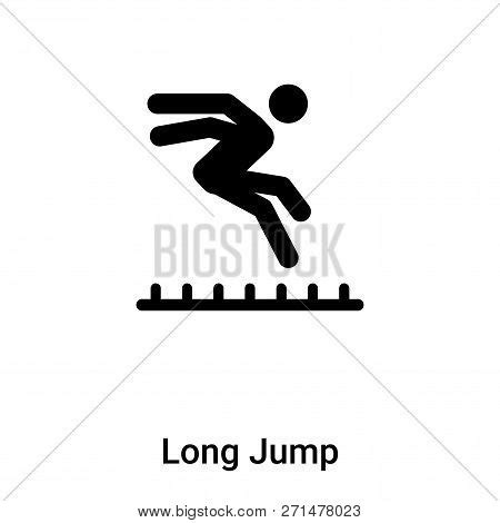 Long Jump Icon Trendy Vector & Photo (Free Trial) | Bigstock