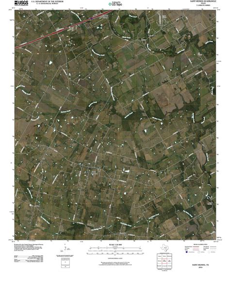 2010 Saint Hedwig, TX - Texas - USGS Topographic Map - Historic Pictoric