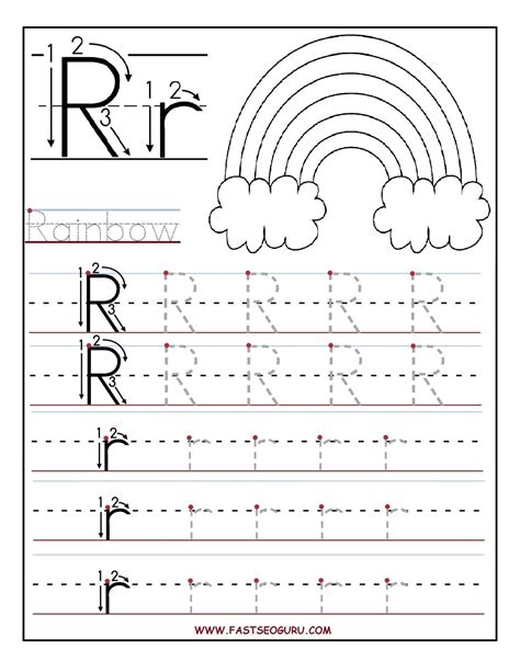 The Letter R Worksheets