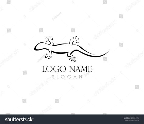 Lizard Vector Illustration Logo Template Stock Vector (Royalty Free) 1256014576 | Shutterstock