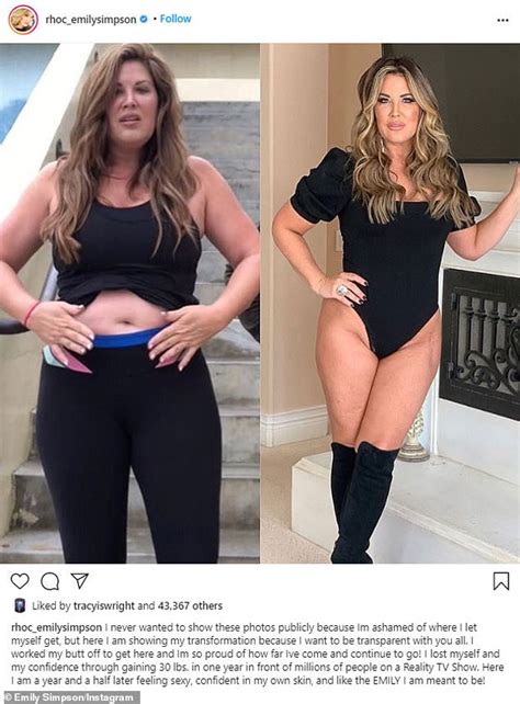 Rhoc star emily simpson shares weight loss before and after photos ...