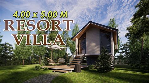 4x5M SMALL RESORT VILLA DESIGN IDEA with POOL ¦ Digital Tour - YouTube