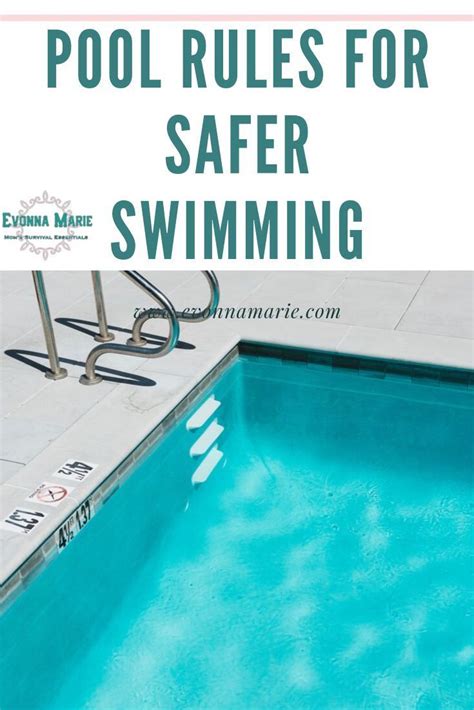 Pool Rules | Water safety, Swim lessons, Pool rules