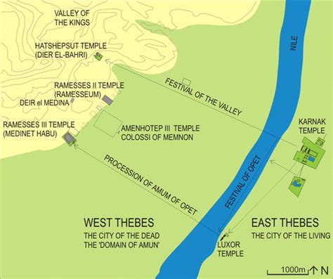 Thebes Ancient Egypt Map