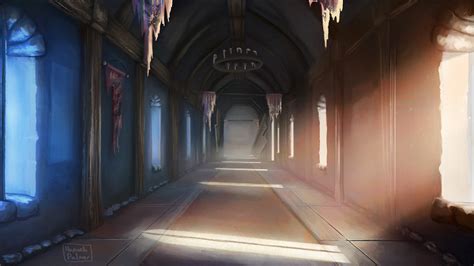 ArtStation - Castle Hallway Ixia Environment