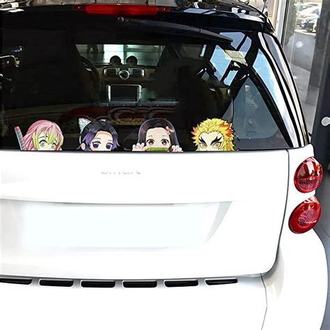 Compre 3D Demon Slayer NEZUKO KAMADO Peeking Anime Car Sticker Vinyl ...