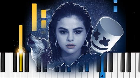 Selena Gomez, Marshmello - Wolves - Piano Tutorial / Piano Cover - YouTube