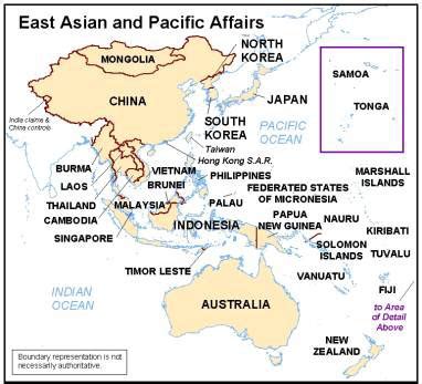 East Asia Pacific Map - Trudy Ingaberg