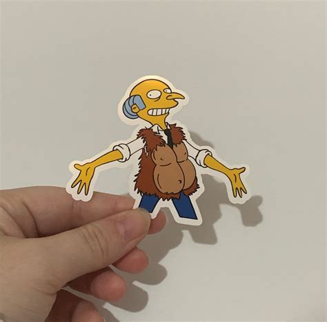 Simpsons Mr. Burns See My Vest Sticker - Etsy