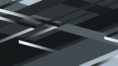 3D Dark Black Material Abstract Shapes Preview | 10wallpaper.com