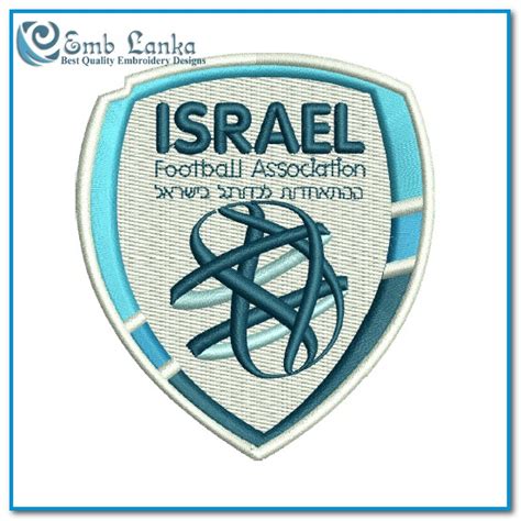 Israel National Football Team Logo Embroidery Design - Emblanka