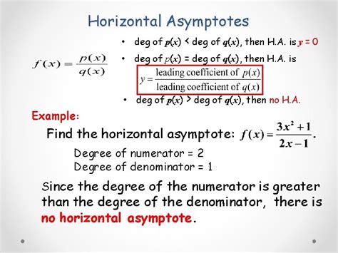 Vertical and Horizontal Asymptotes of Rational Functions Rational