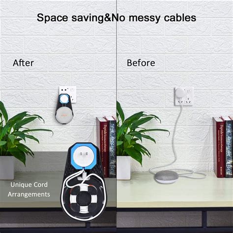 Cinolink Wall Mount for Google Nest Mini, Google Home Mini, Mount Stand with Integrated Cable ...