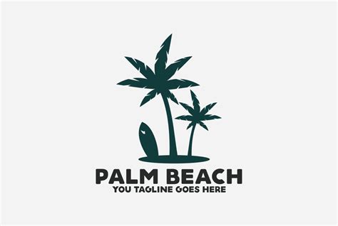 Palm Beach Logo | Illustrator Templates ~ Creative Market