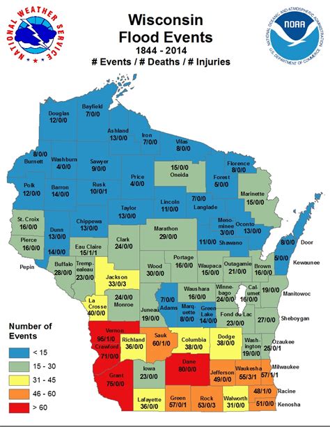 Wisconsin Tornado and Severe Weather Statistics