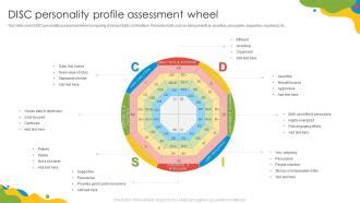 DISC Personality Profile Assessment Wheel PPT Slide