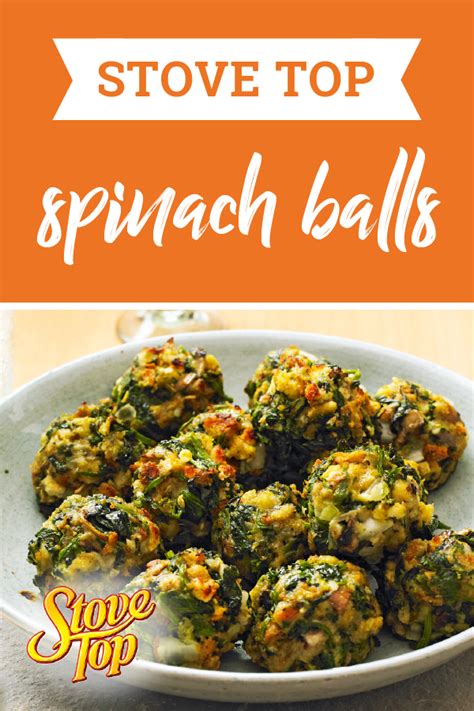 STOVE TOP Spinach Balls | STOVE TOP | Recipes - Kraft Heinz | Stove top ...