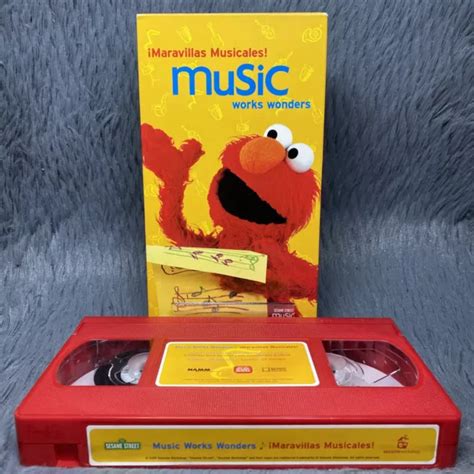 SESAME STREET MARAVILLAS Musicales Music Works Wonders VHS Tape Spanish English £18.66 - PicClick UK