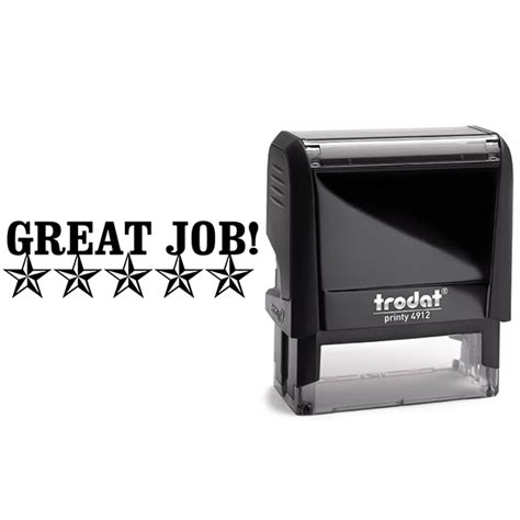 5 Stars Great Job! Teacher Grading Stamp | HC Brands