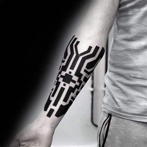 50 Simple Line Tattoos For Men - Manly Ink Design Ideas