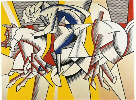 Roylichtenstein, Roy Lichenstein, Red Horseman, Pop Art, Angels 1984 ...