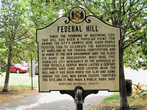 Federal Hill Historic Marker | Federal Hill Park, Baltimore,… | Flickr