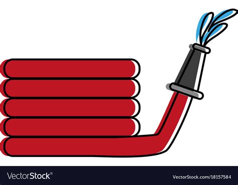 Fire hose icon image Royalty Free Vector Image