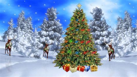 Christmas Snow Scene Wallpapers - Wallpaper Cave