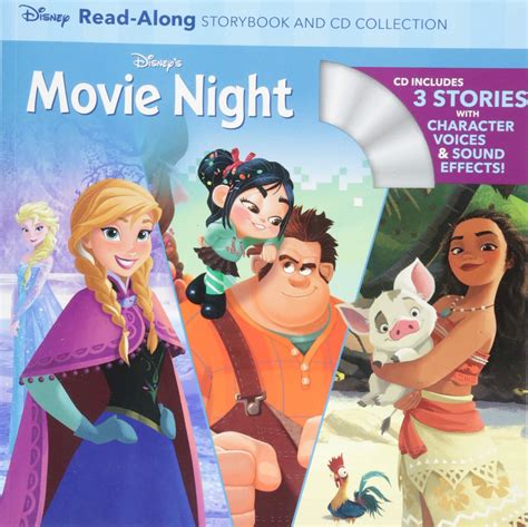 Buy Disney's Movie Night Read-Along Storybook and CD Collection: 3-In-1 Feature Animation Bind ...