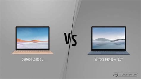 Surface Laptop 3 vs. Surface Laptop 4 13.5” - Detailed Specs Comparison