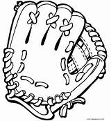 Baseball Glove Coloring Page  Free Printable Pages sketch template