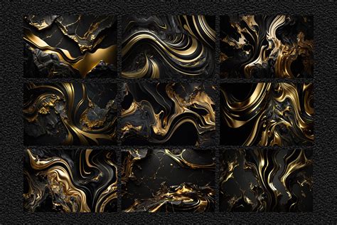 20 - Black Gold Marble Texture :: Behance